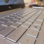 computer, lap, keys